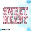 Sweet Heart Retro Valentine Varsity PNG sweet-heart-retro-valentine-varsity-png