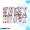 Sweet Heart Retro Valentine Varsity PNG sweet-heart-retro-valentine-varsity-png