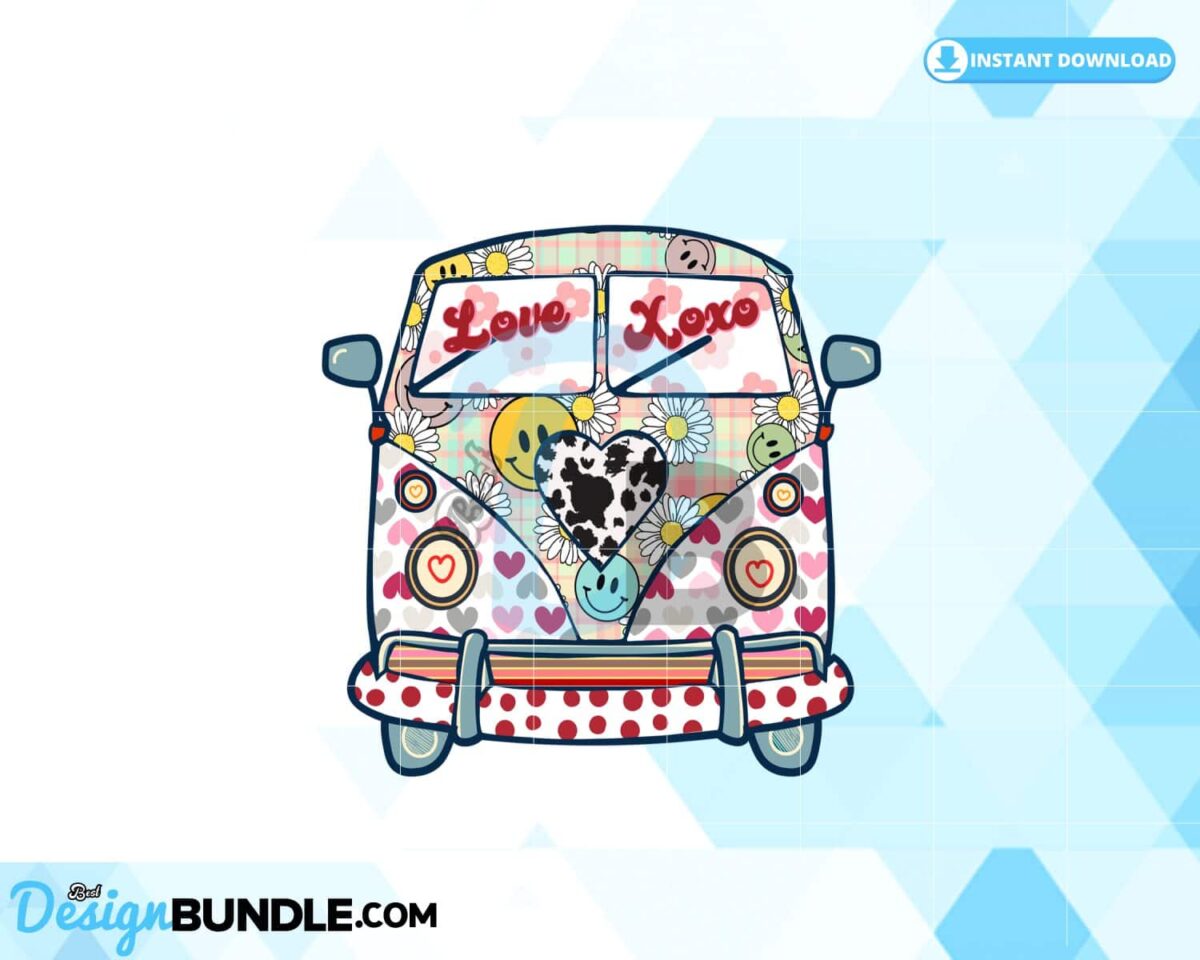 truck-retro-groovy-valentines-day-hearts