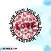 Love Vibes Retro Valentine Hearts PNG love-vibes-retro-valentine-hearts-png