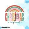 christmas-vibes-rainbow-retro-distressed