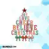 Joy Love Christmas Tree Quote Retro PNG joy-love-christmas-tree-quote-retro-png