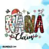 Nana Claus Christmas Buffalo Plaid PNG nana-claus-christmas-buffalo-plaid-png