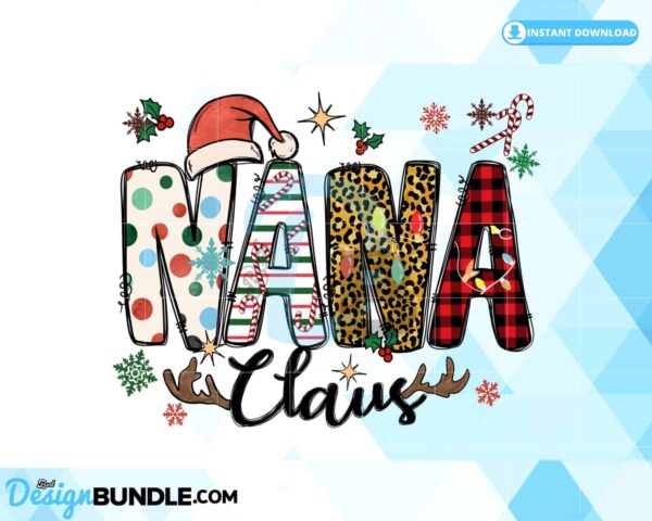 nana-claus-christmas-buffalo-plaid-png