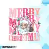 Merry Christmas Retro Pink Santa Claus merry-christmas-retro-pink-santa-claus