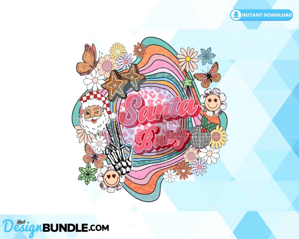 pink-christmas-santa-baby-hippie-flowers