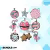 Retro Merry Christmas Party Ornament PNG retro-merry-christmas-party-ornament-png