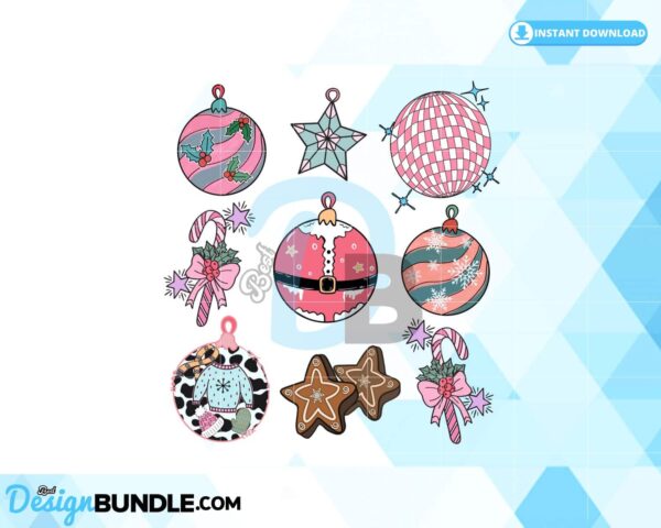 retro-merry-christmas-party-ornament-png