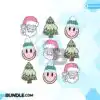 Retro Merry Christmas Tree Santa Cute retro-merry-christmas-tree-santa-cute