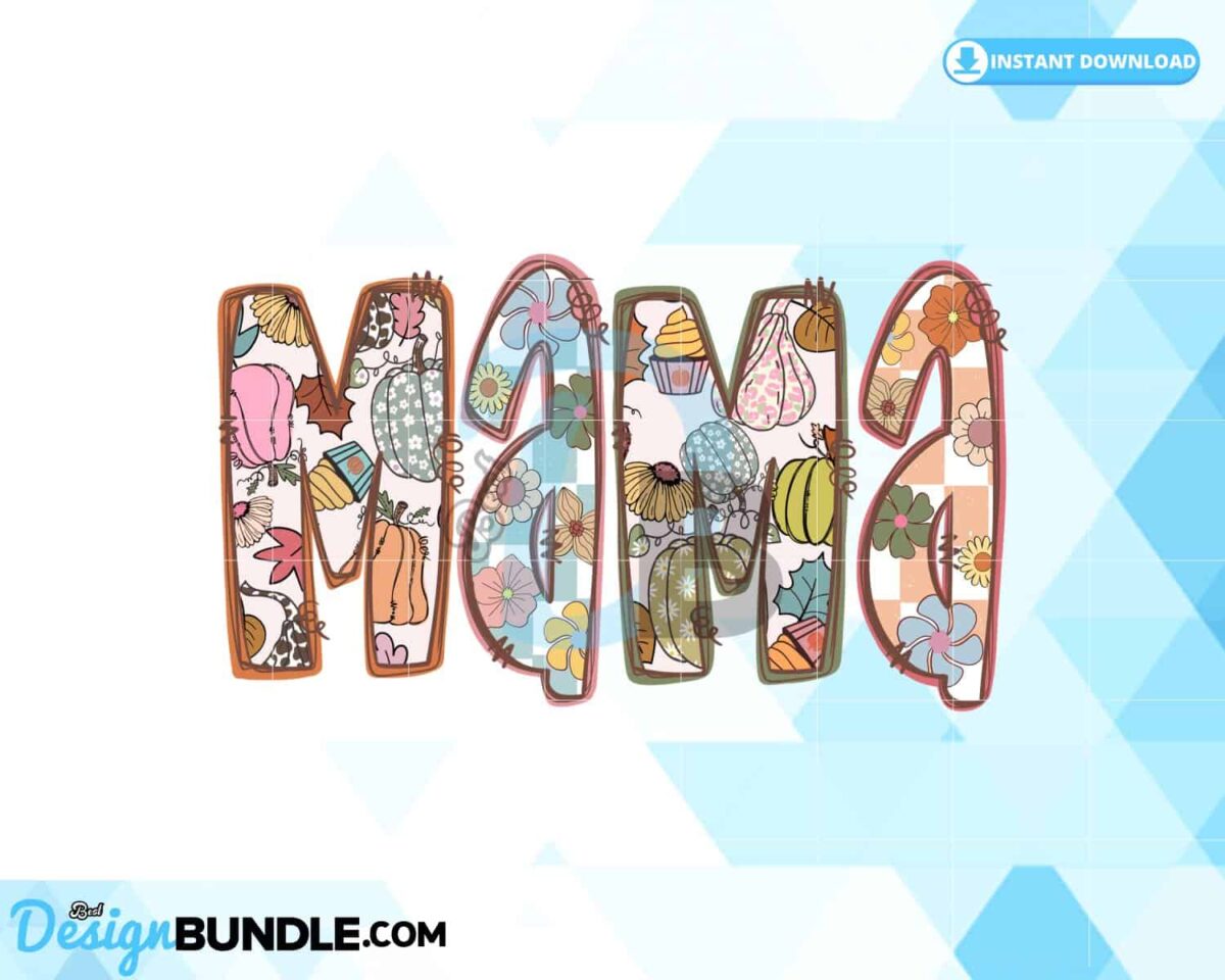 mama-fall-letter-doodle-pumpkin-cute-png