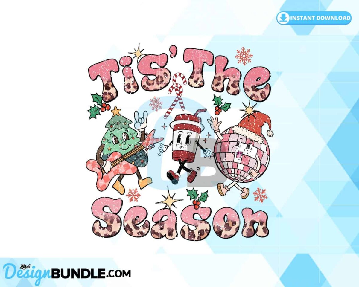 tis-the-season-retro-christmas-cute-png
