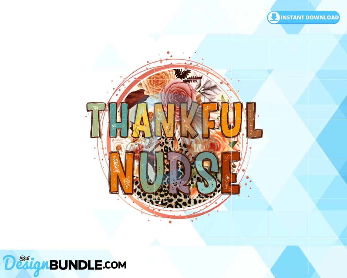 thankful-nurse-retro-flowers-sublimation