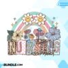 nurse-retro-wildflowers-boho-rainbow