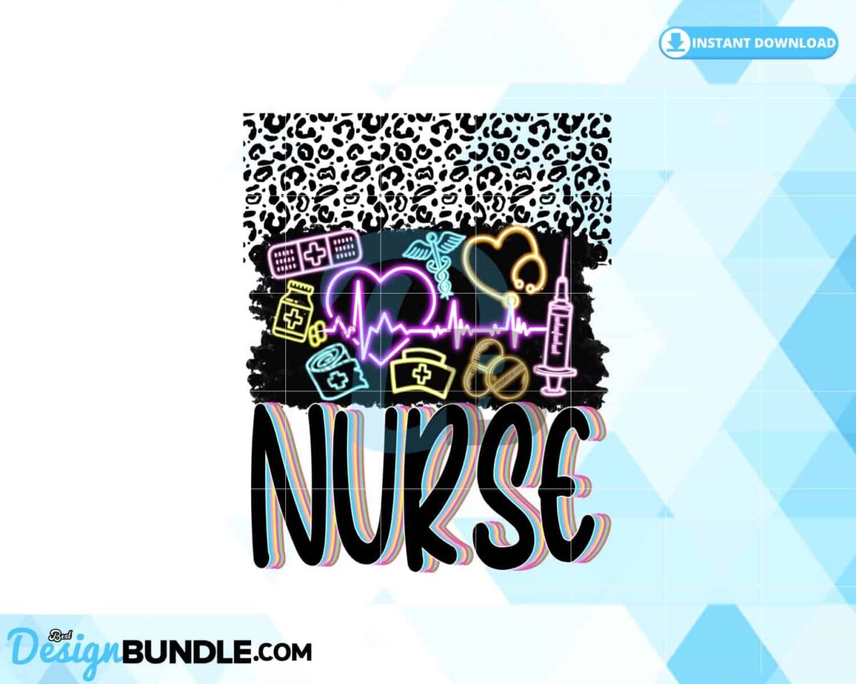 nurse-sublimation-neon-nurse-life