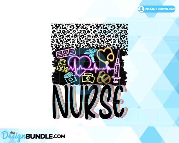 nurse-sublimation-neon-nurse-life