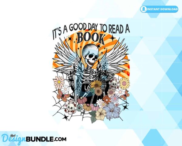 skeleton-reading-halloween-sublimation