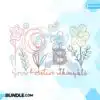 Grow Positive Thoughts Flowers Doodle grow-positive-thoughts-flowers-doodle