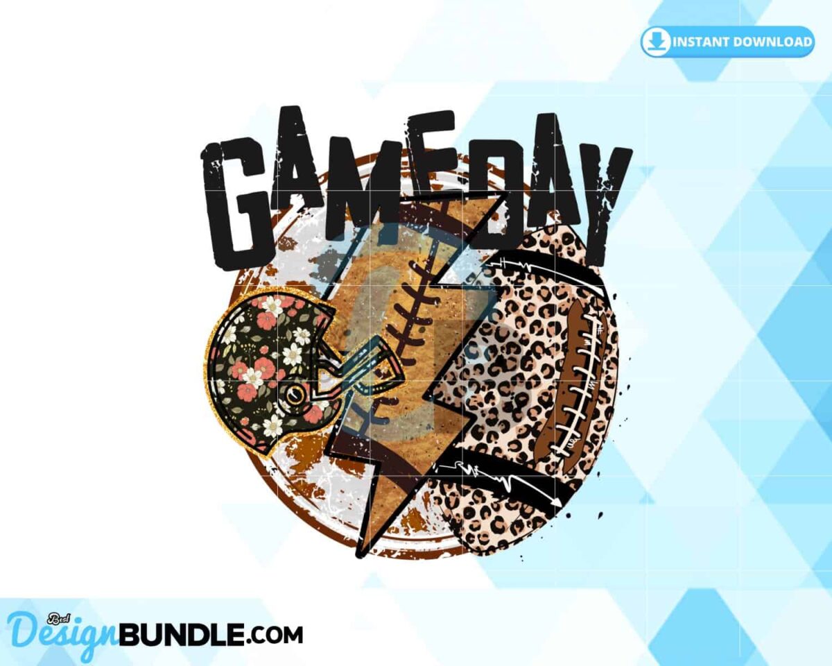 game-day-football-leopard-western-png