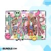teacher-doodle-smiley-flowers-checkered
