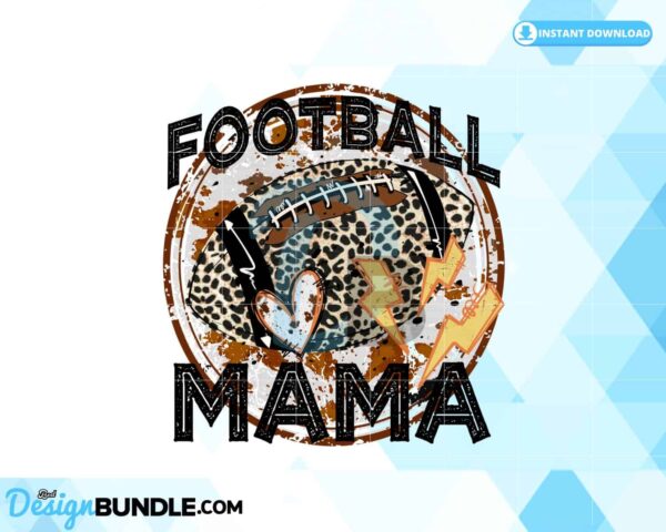 football-mama-cowhide-lightning-bolt-png