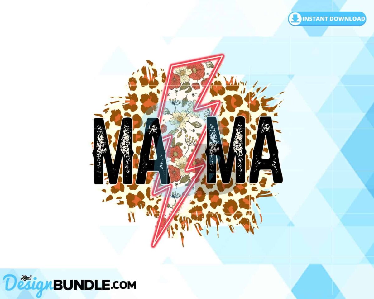 retro-fall-mama-flowers-lightning-bolt