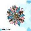 God Bless America Flag Sunflower Doodle god-bless-america-flag-sunflower-doodle