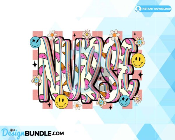 nurse-summer-retro-groovy-smiley-face