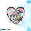 you-are-enough-heart-pastel-splash-paint