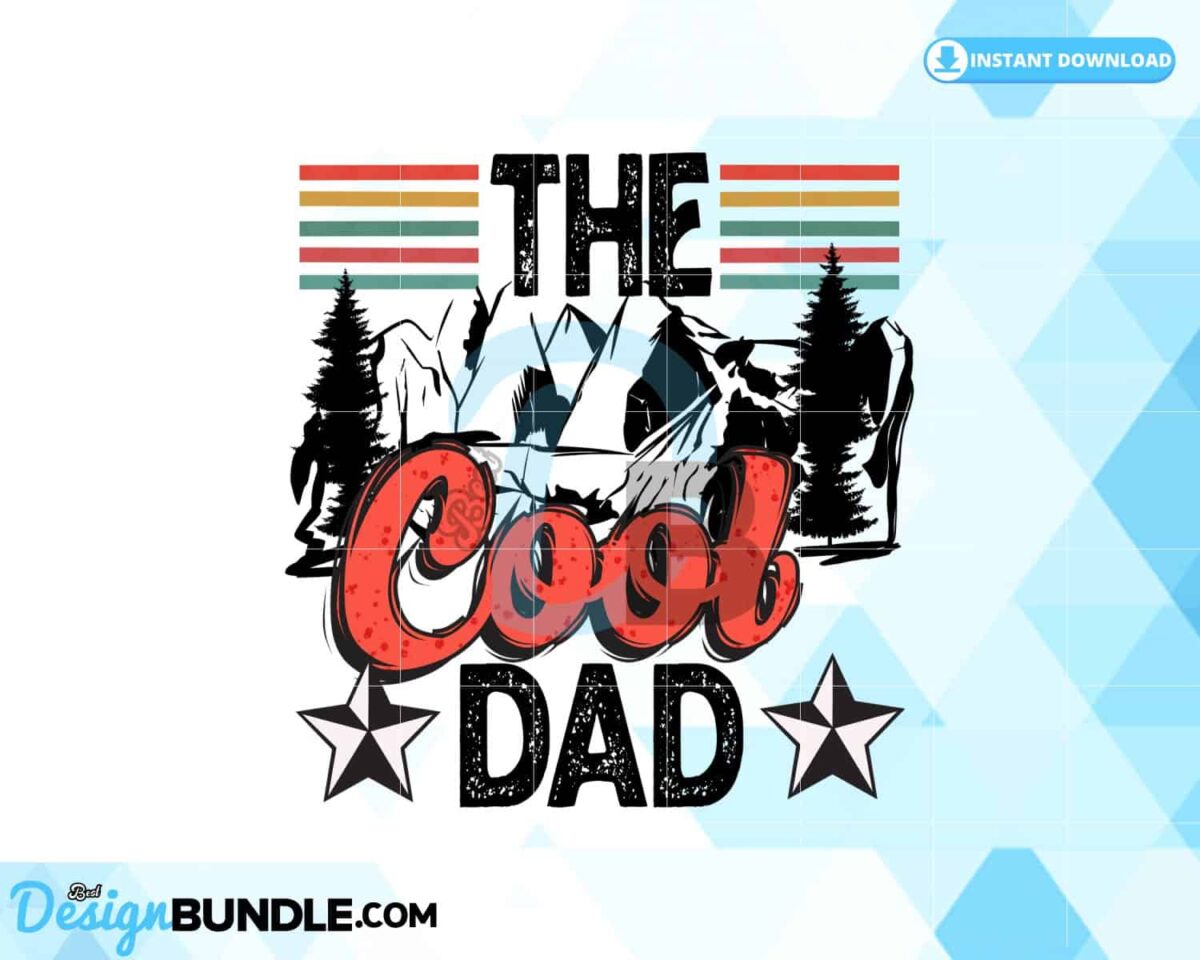 the-cool-dad-fathers-day-retro-png