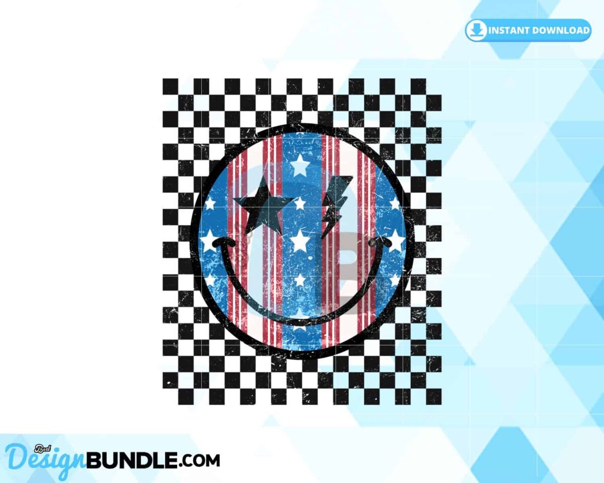 retro-smiley-face-america-checkered-png