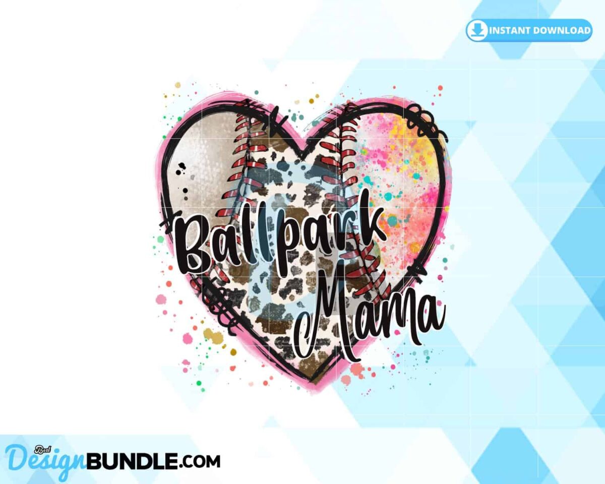 ballpark-mama-baseball-western-heart-png