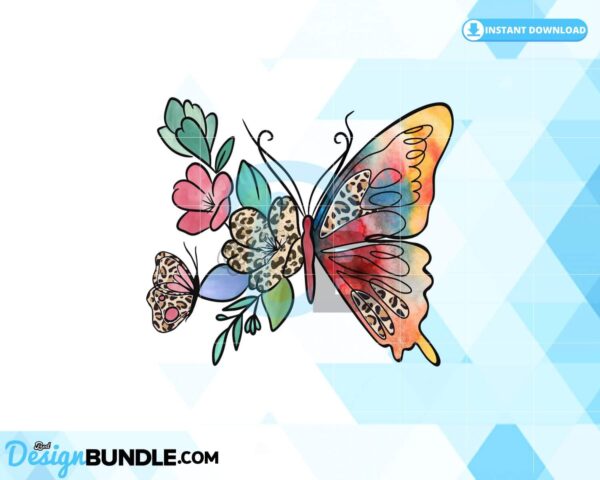 butterfly-retro-boho-flower-sublimation