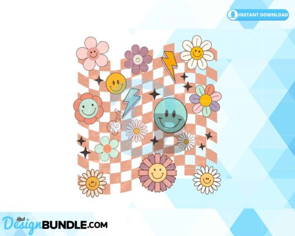stay-groovy-retro-flowers-groovy-checker
