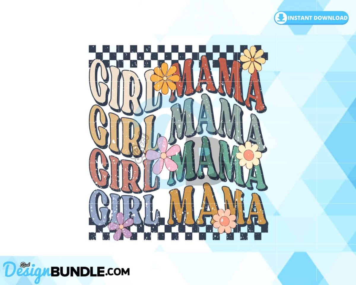 girl-mama-retro-flower-sublimation