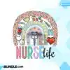 Nurse Life Retro Rainbow Sublimation nurse-life-retro-rainbow-sublimation