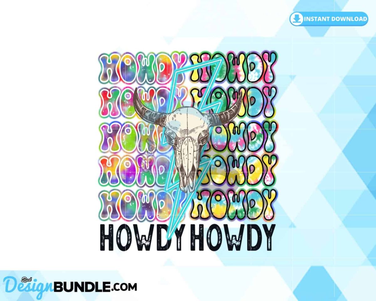 howdy-cowhide-western-lightning-bolt-png