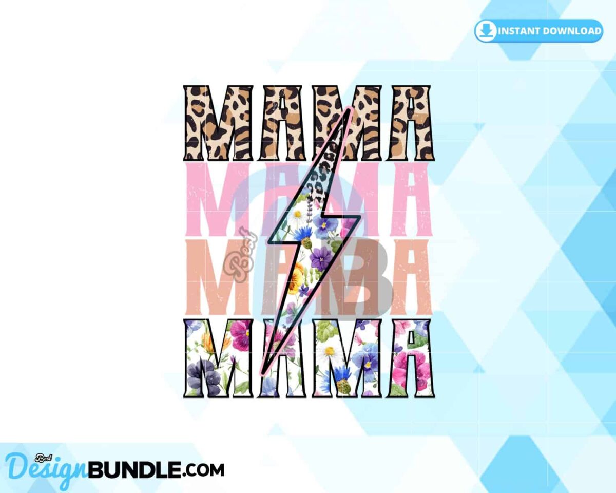 mama-stacked-lightning-bolt-flower-png