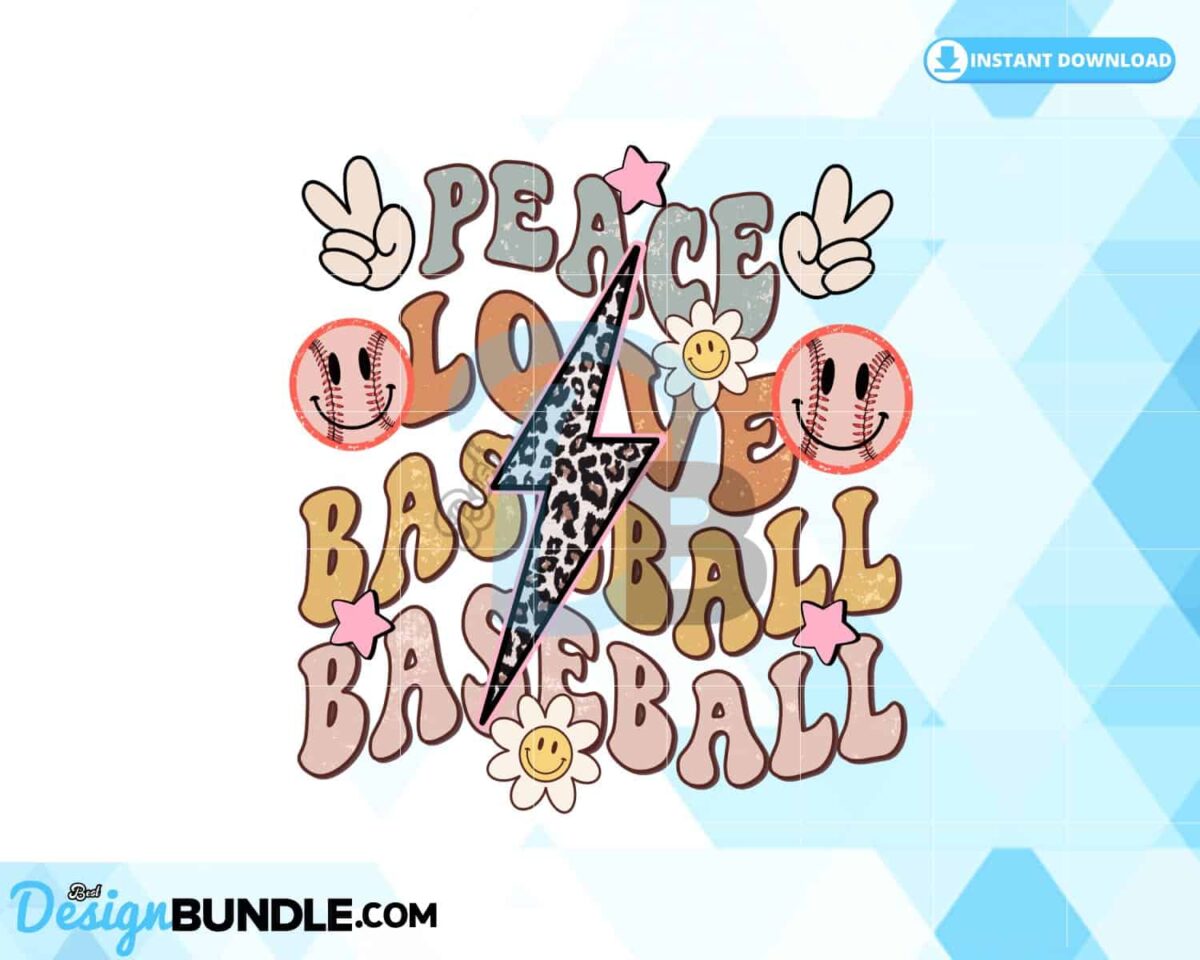 peace-love-baseball-retro-lightning-bolt