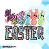checkered-happy-easter-bunny-retro-png
