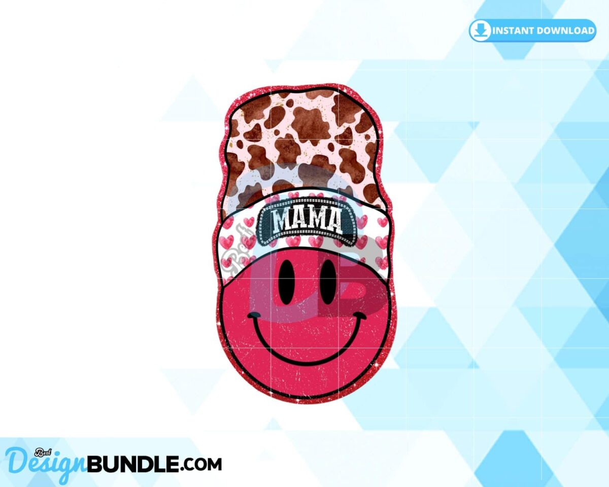 smiley-face-beanie-retro-mama-png