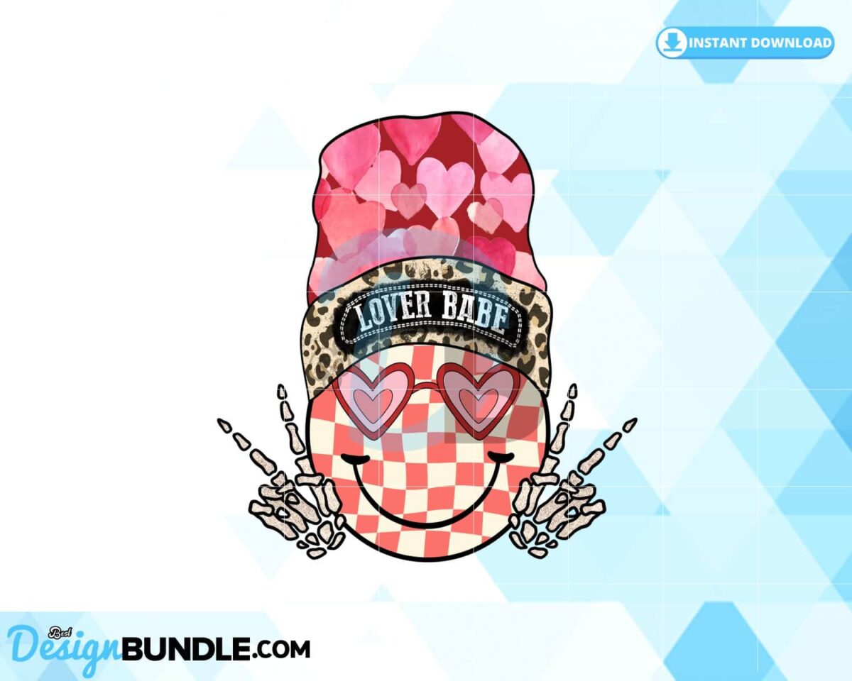 smiley-face-beanie-retro-lover-babe-png