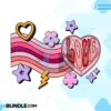 love-valentine-rainbow-retro-groovy-png