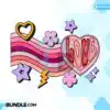 love-valentine-rainbow-retro-groovy-png