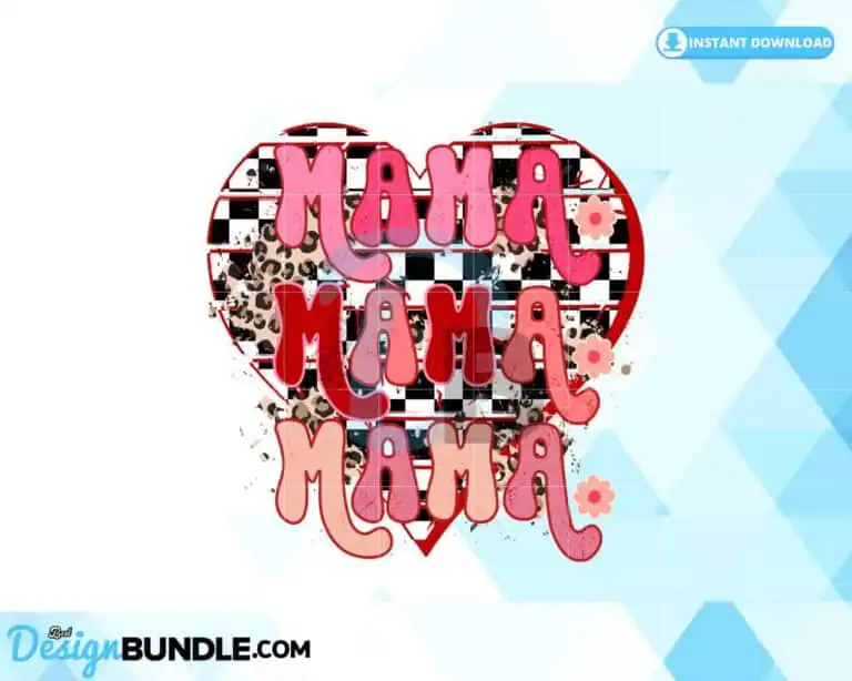mama-retro-valentines-day-png-heart