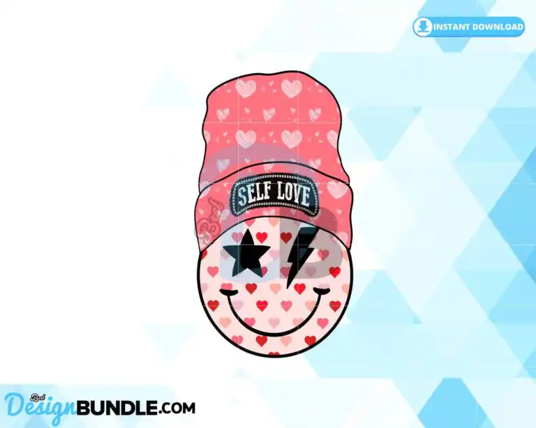 smiley-face-beanie-retro-self-love-png