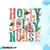 Holly Jolly Nurse Retro Christmas PNG holly-jolly-nurse-retro-christmas-png