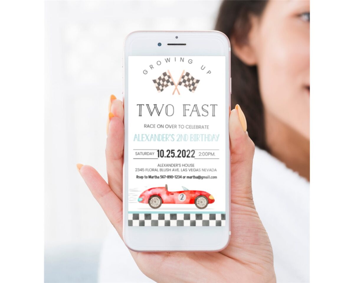 editable-electronic-two-fast-birthday-invitation-race-car-2nd-birthday-invite-racing-car-vintage-racecar-printable-template-instant-download
