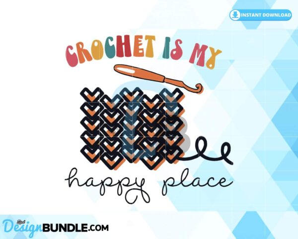 crochet-is-my-happy-place-clipart-png