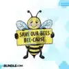 save-our-bees-beecause-clipart-png
