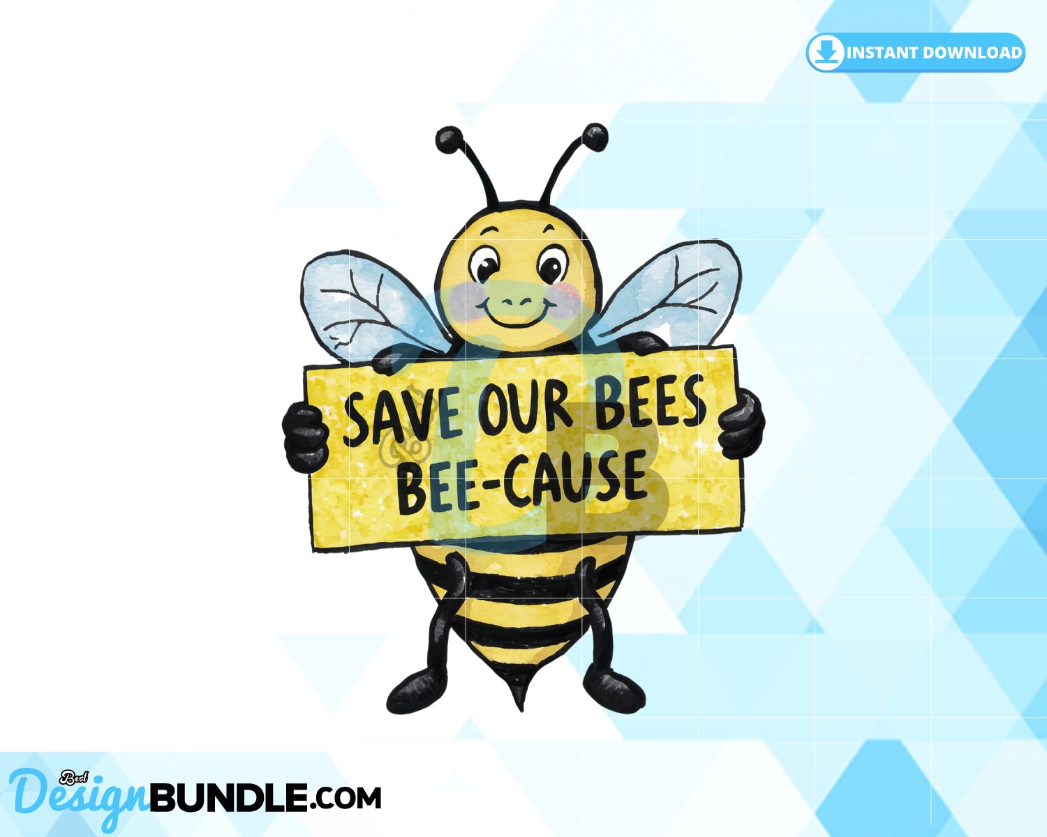 save-our-bees-beecause-clipart-png